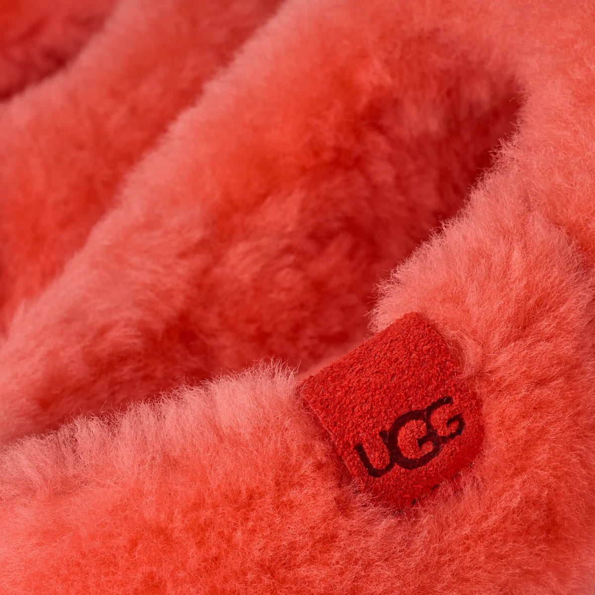 Ugg Elea Fluffed Slip-On Orange Gerbera