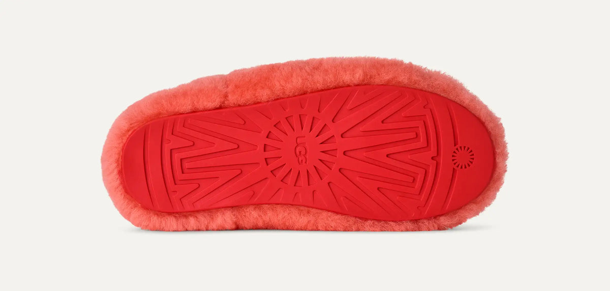 Ugg Elea Fluffed Slip-On Orange Gerbera