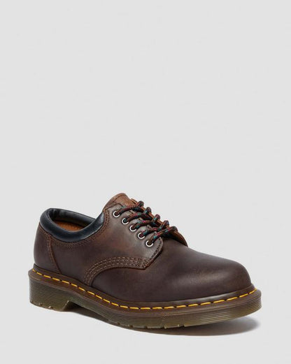 Dr Martens Crazy Horse Leather Casual Shoes - Dark Brown