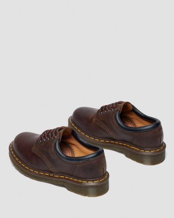 Dr Martens Crazy Horse Leather Casual Shoes - Dark Brown