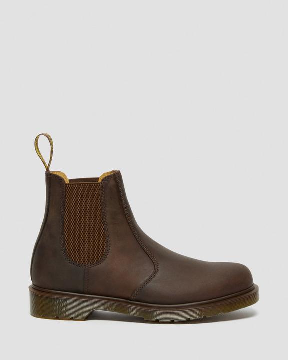 Dr. Martens 2976 Crazy Horse Leather Chelsea Boots Brown - Womens
