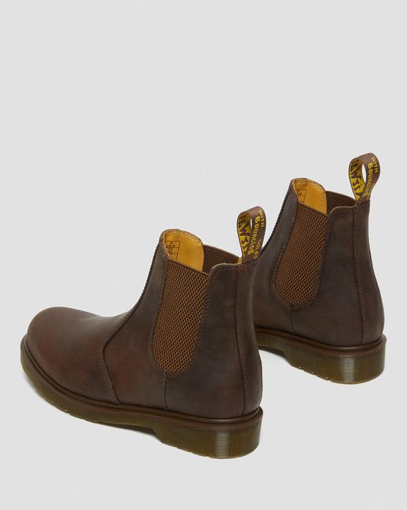 Dr. Martens 2976 Crazy Horse Leather Chelsea Boots Brown - Womens