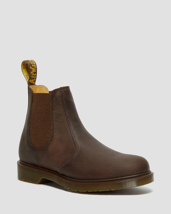 Dr. Martens 2976 Crazy Horse Leather Chelsea Boots Brown - Womens