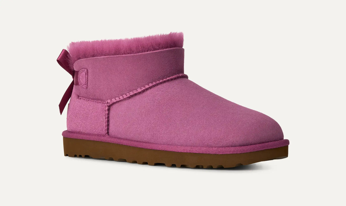 Ugg Ultra Mini Bailey Bow Dark Winterberry