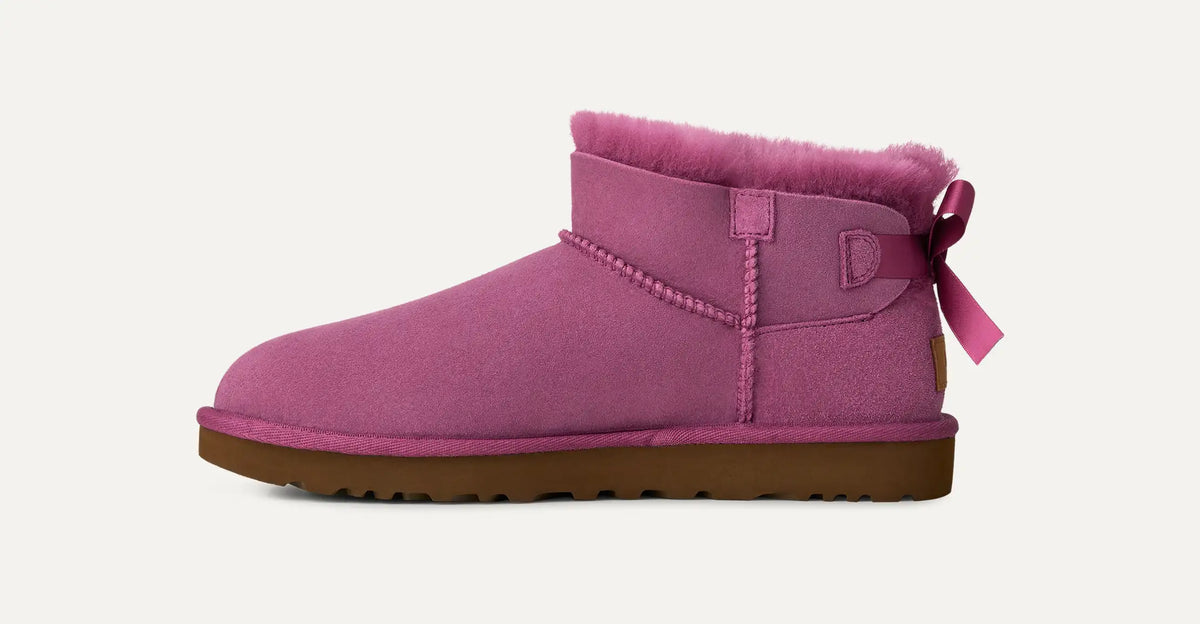 Ugg Ultra Mini Bailey Bow Dark Winterberry