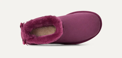 Ugg Ultra Mini Bailey Bow Dark Winterberry