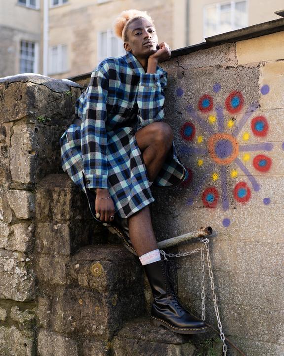 Dr Martens Smooth Leather Tall Boots - Black