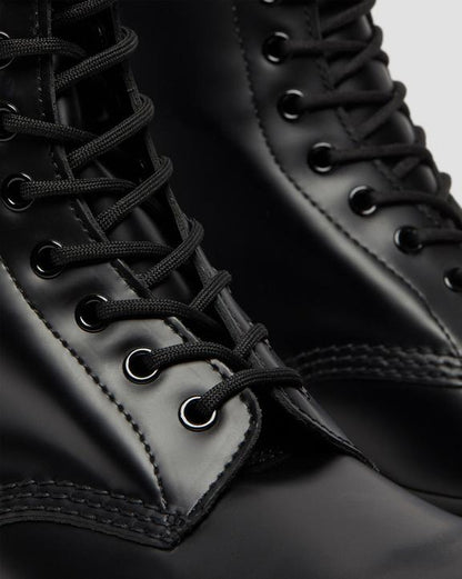Dr Martens 1490 Smooth Leather Mid Calf Boots - Black