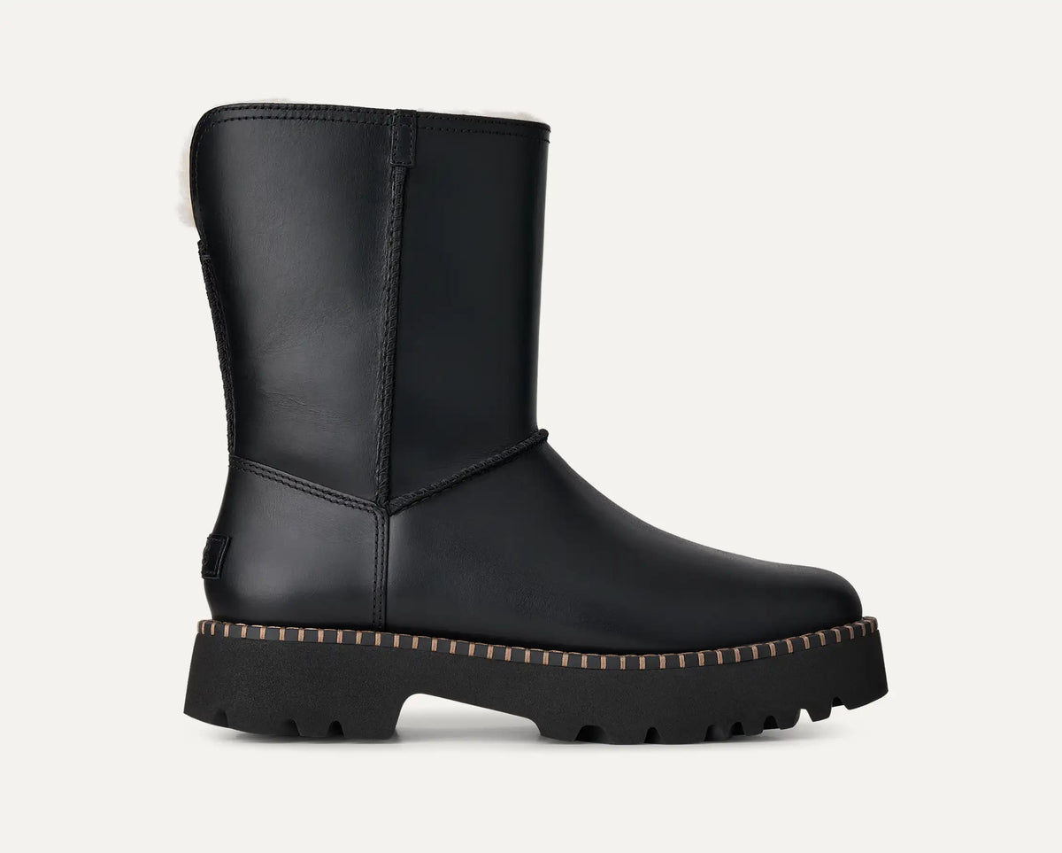 Ugg Uptowner Short Boot Black Leather