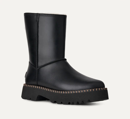 Ugg Uptowner Short Boot Black Leather