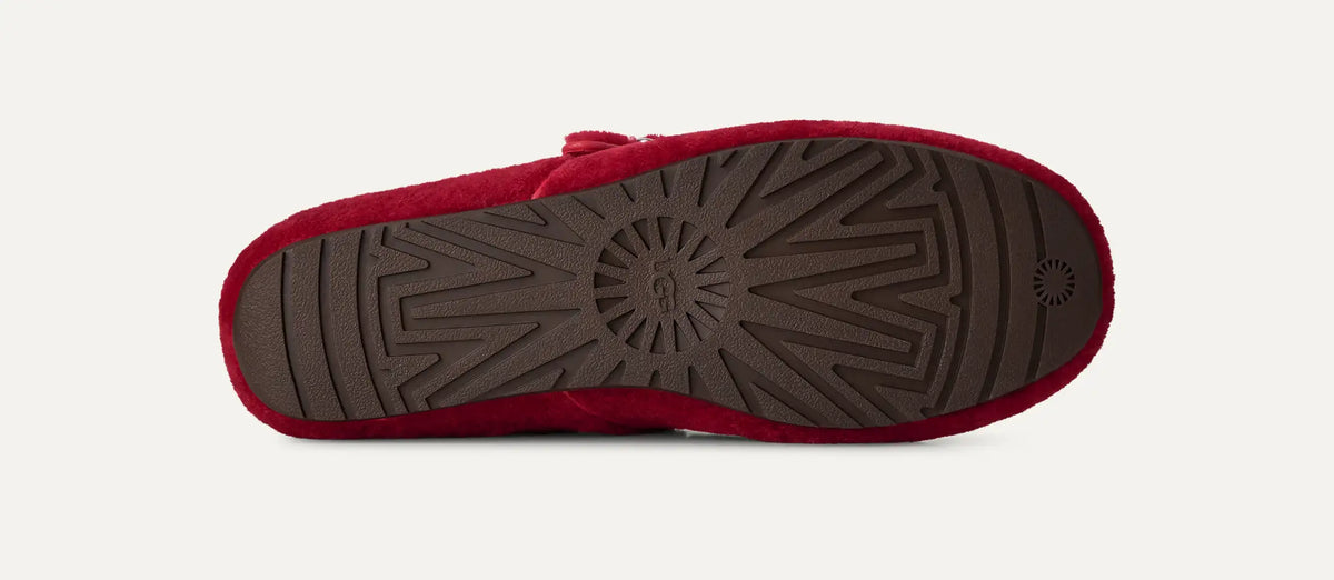 Ugg Quill Ballet Flat Red Ribbon