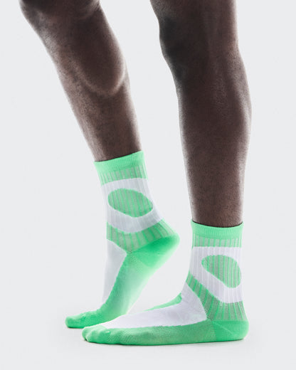 On Liquid Logo Sock High 2P Tempest | Honeydew