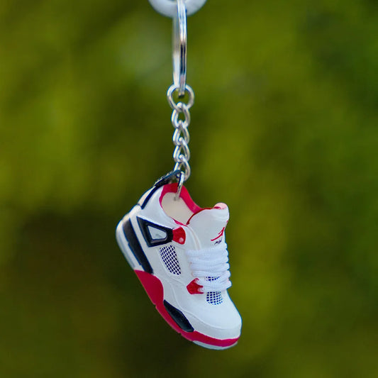 3D Sneaker Keychain AJ4 Fire Red