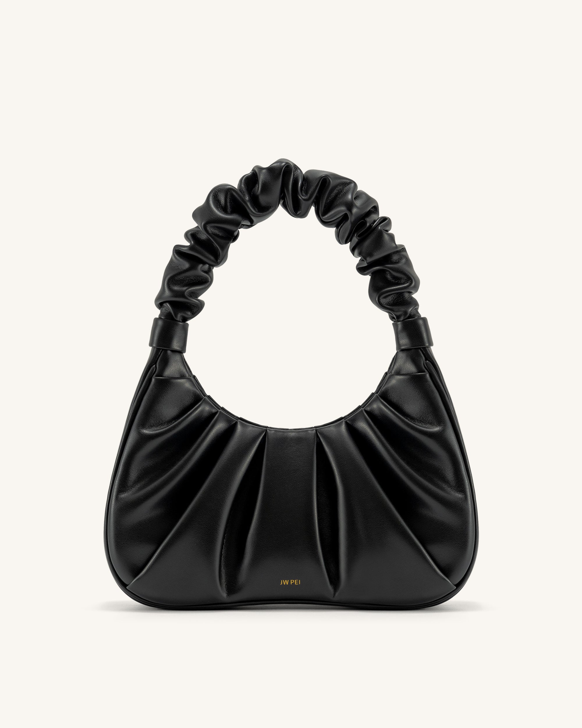 Jw Pei Gabbi Ruched Hobo Handbag Black