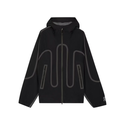 On Waterproof Jacket Ikon Black
