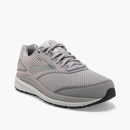 Brooks Addiction Walker Suede Alloy/Oyster/Peach (Women's)