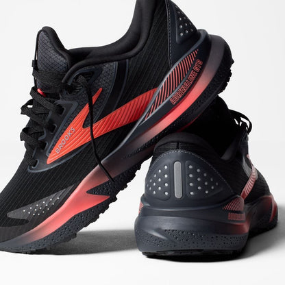 Brooks Adrenaline GTS 24 Weatherized Black/Ebony/Hot Coral (Women's)