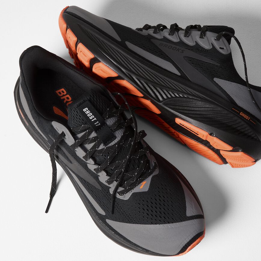 Brooks Ghost 17 Black/Orange (Women's)