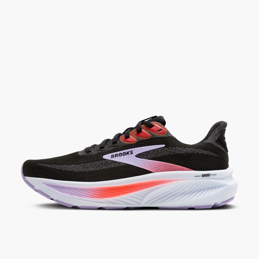 Brooks Ghost 17 Black/Purple/Coral (Women's)