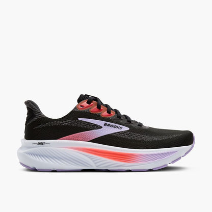 Brooks Ghost 17 Black/Purple/Coral (Women's)
