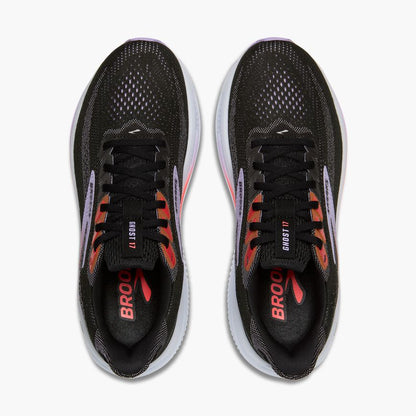 Brooks Ghost 17 Black/Purple/Coral (Women's)