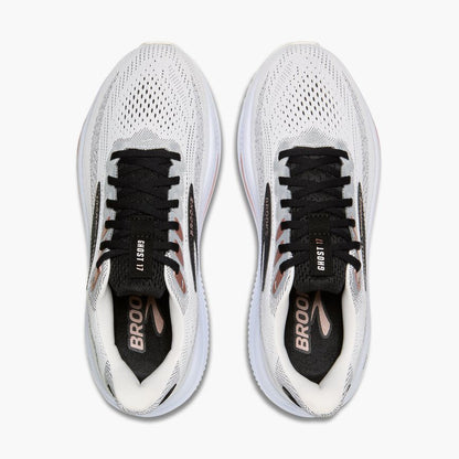 Brooks Ghost 17 White/Black/Rose Gold (Women's)