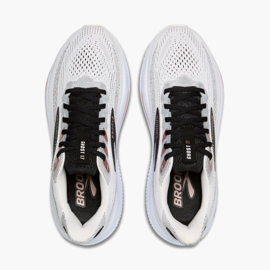 Brooks Ghost 17 White/Black/Rose Gold (Women's)