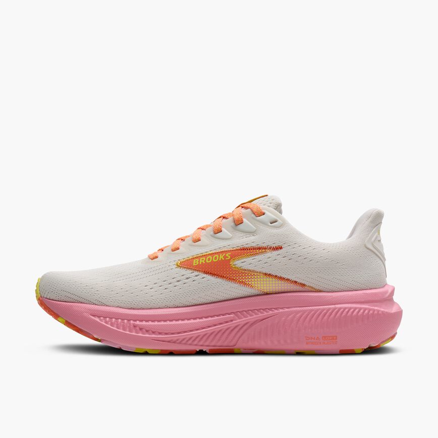 Brooks Ghost 17 Coconut/Candy/Limeade (Women's)