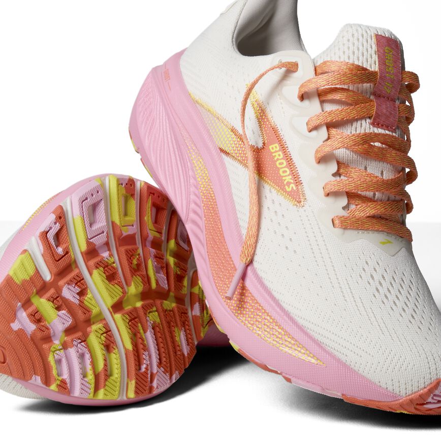 Brooks Ghost 17 Coconut/Candy/Limeade (Women's)
