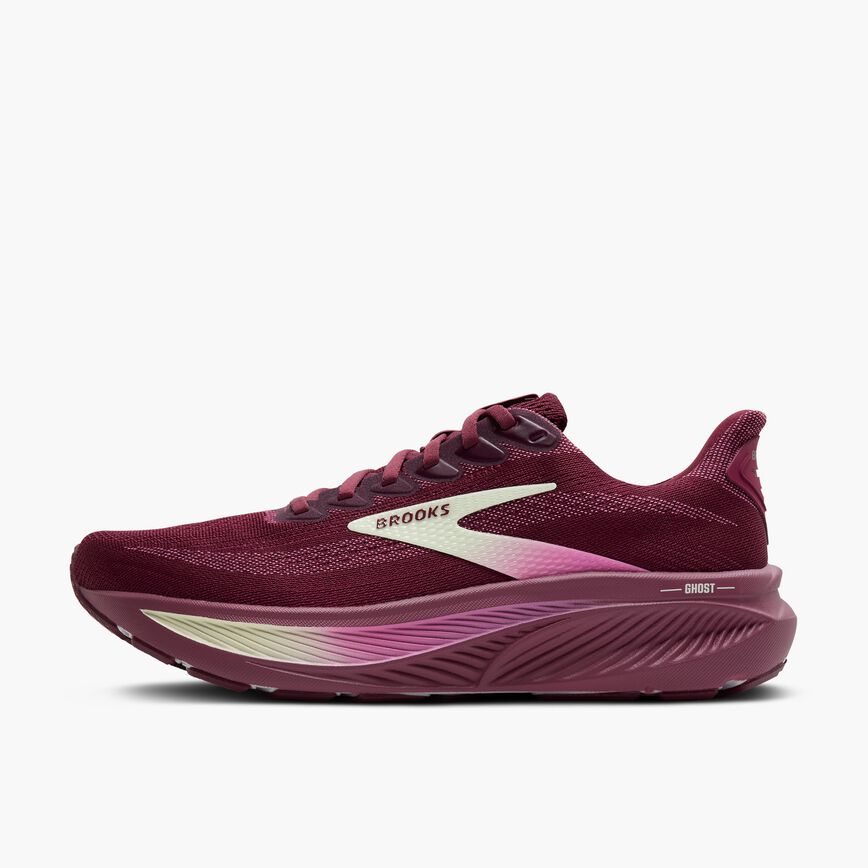 Brooks Ghost 17 Burgundy/Pink/Green (Women's)