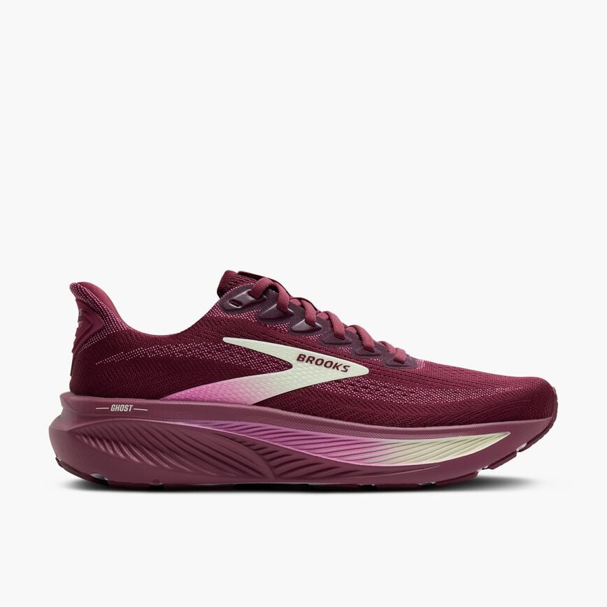 Brooks Ghost 17 Burgundy/Pink/Green (Women's)