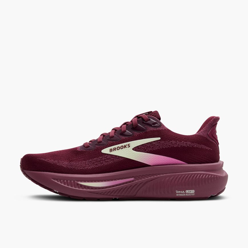 Brooks Ghost 17 Burgundy/Pink/Green (Women's)