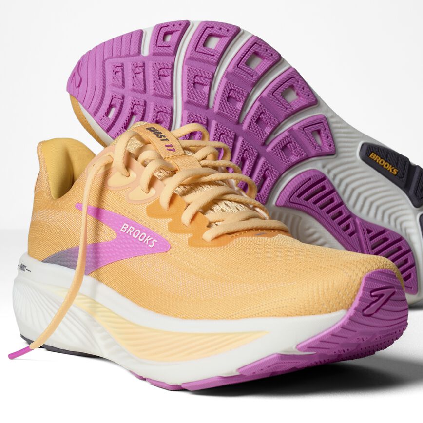 Brooks Ghost 17 Apricot/Grey/Pink (Women's)