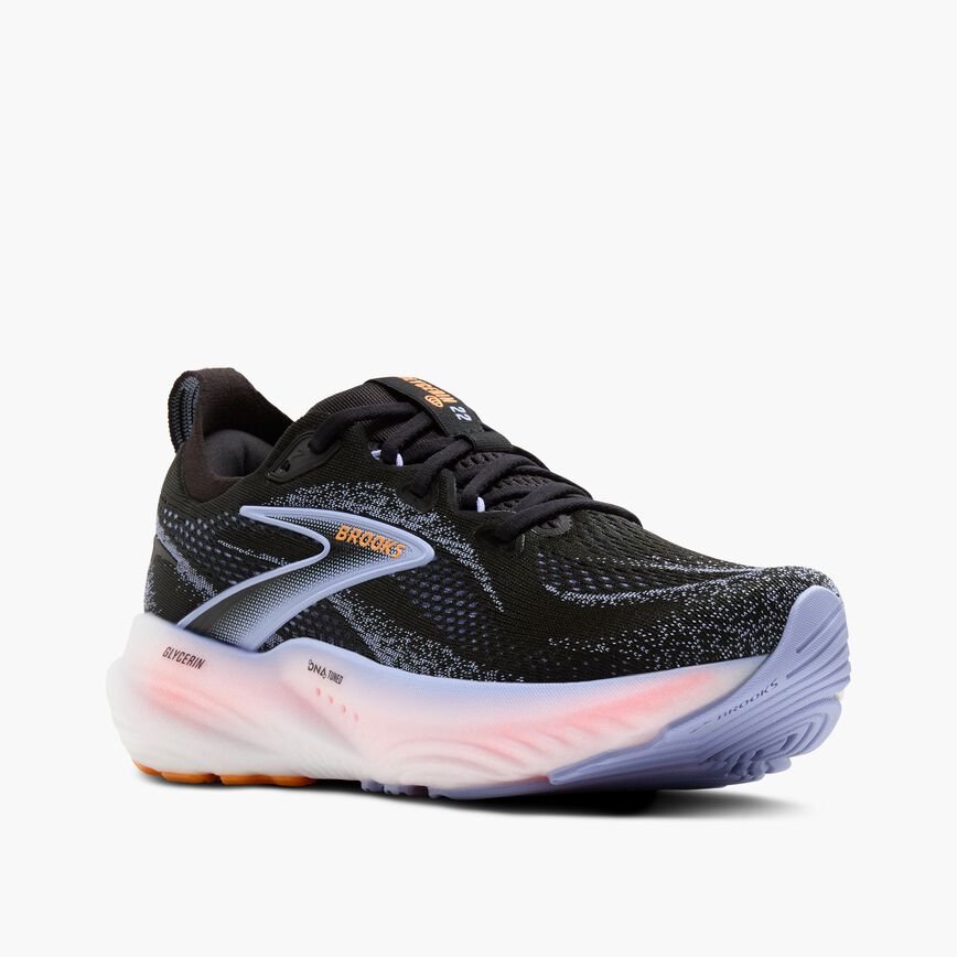 Brooks Glycerin 22 Black/Blue Heron/Orange (Women's)