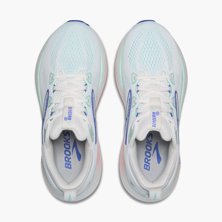 Brooks Glycerin 22 White/Limpet Shell/Amparo Blue (Women's)