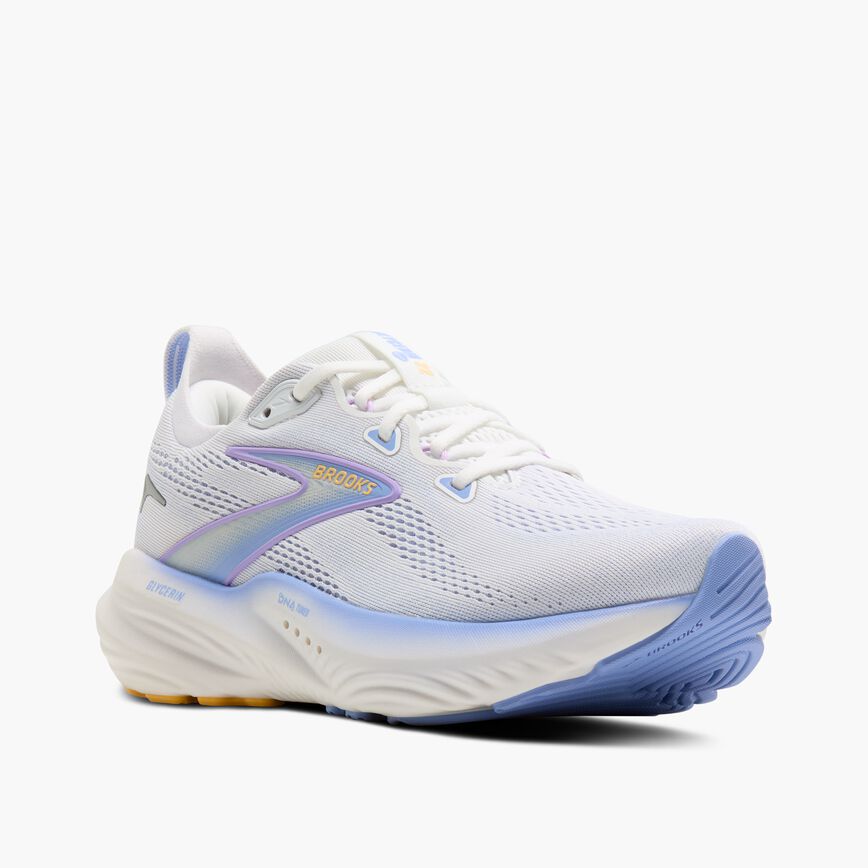 Brooks Glycerin 22 White/Blue Heron/Apricot (Women's)