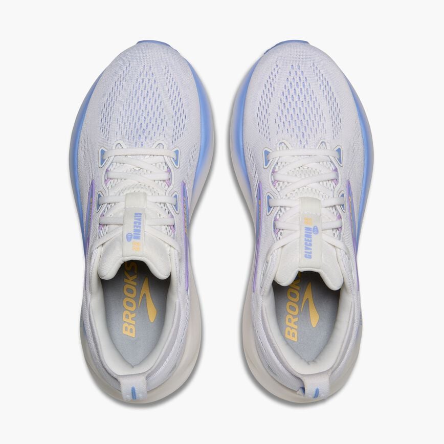 Brooks Glycerin 22 White/Blue Heron/Apricot (Women's)