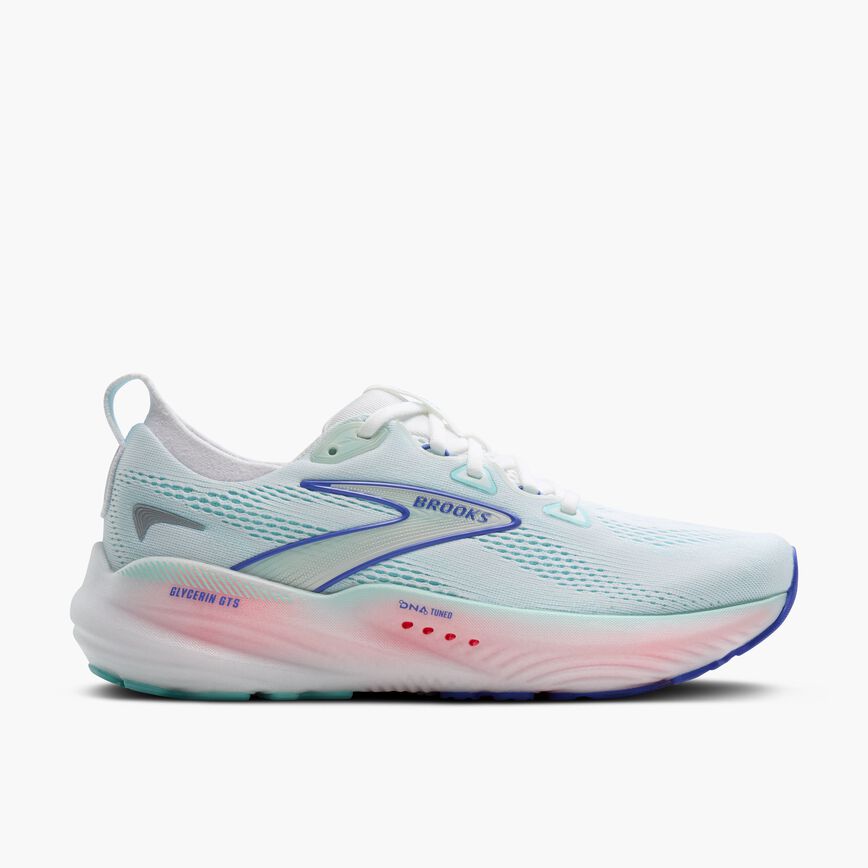 Brooks Glycerin GTS 22 White/Limpet Shell/Amparo Blue (Women's)