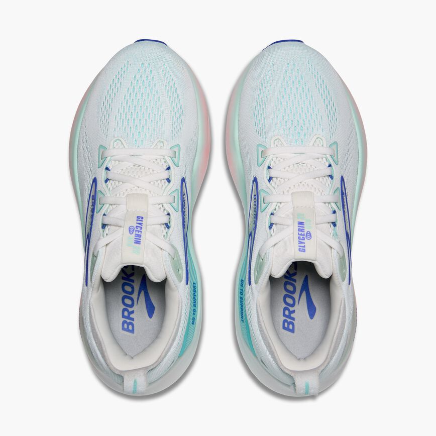 Brooks Glycerin GTS 22 White/Limpet Shell/Amparo Blue (Women's)