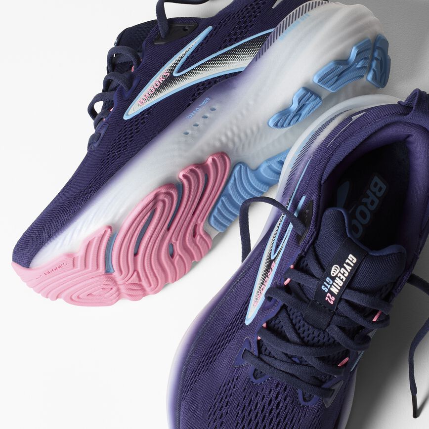 Brooks Glycerin GTS 22 Blue Ribbon/Peacoat/Dianthus (Women's)