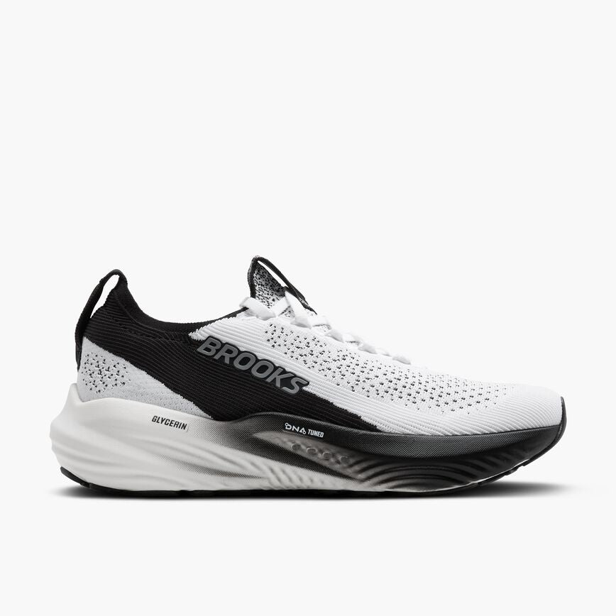 Brooks Glycerin StealthFit 22 White/Grey/Black (Women's)