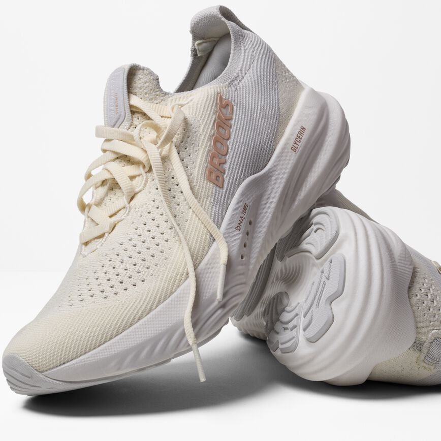 Brooks Glycerin StealthFit 22 Coconut/Oyster/Rose (Women's)