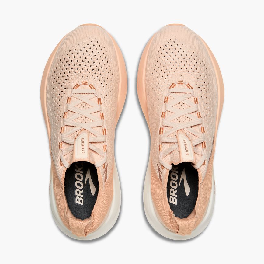 Brooks Glycerin StealthFit 22 Almond Peach/Almond/Portabella (Women's)