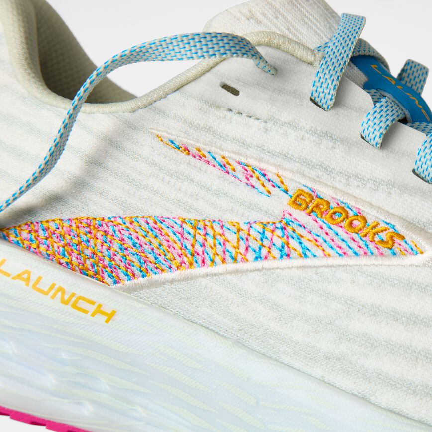 Brooks Launch 11 White/Murmur/Blithe (Women's)