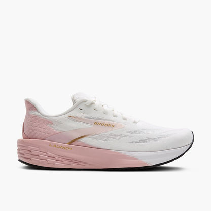 Brooks Launch 11 White/Gold/Pink (Women's)