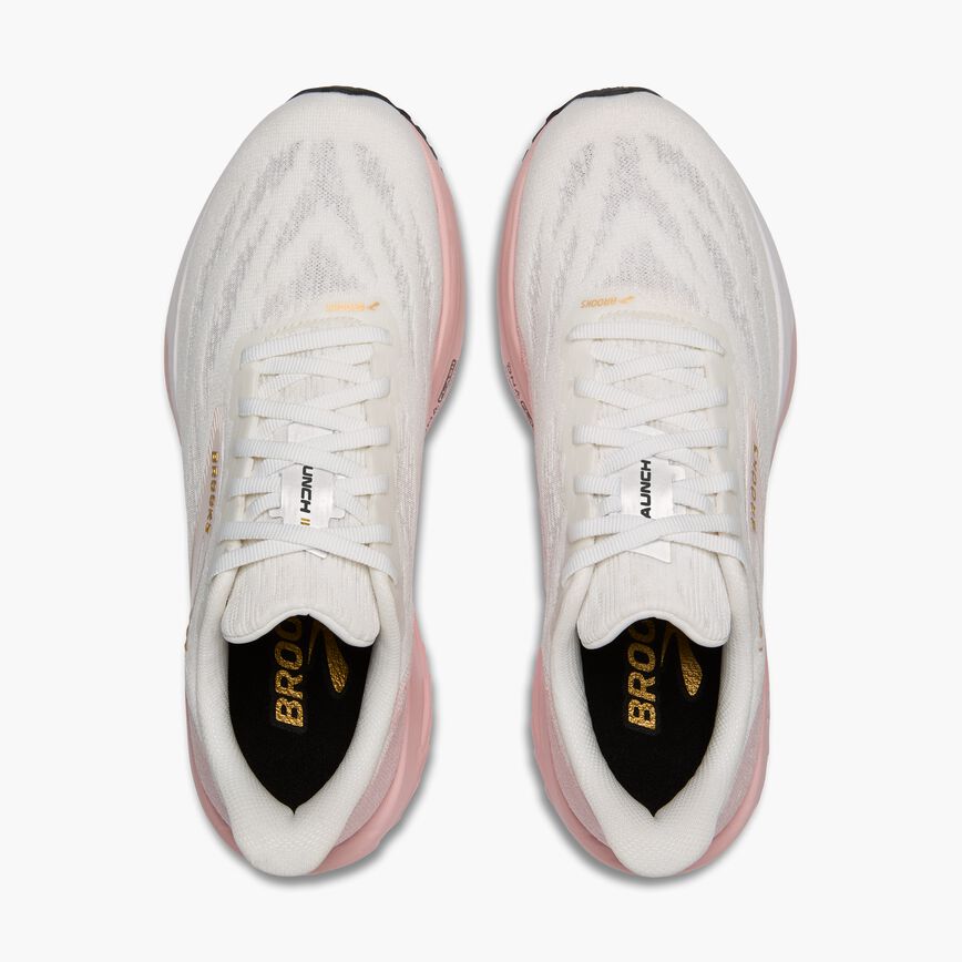 Brooks Launch 11 White/Gold/Pink (Women's)