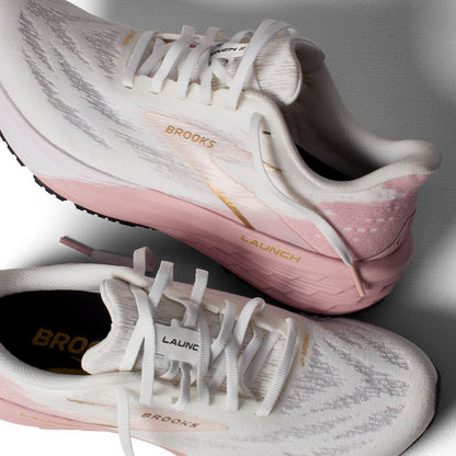 Brooks Launch 11 White/Gold/Pink (Women's)