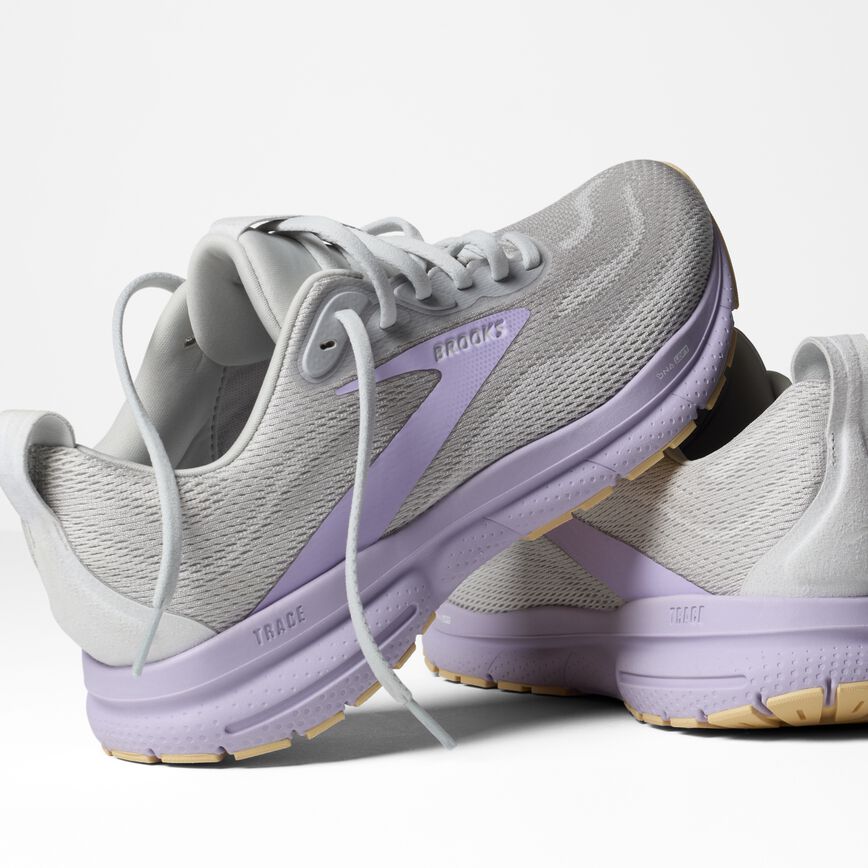 Brooks Trace 4 Oyster/Purple/Sherbert (Women's)