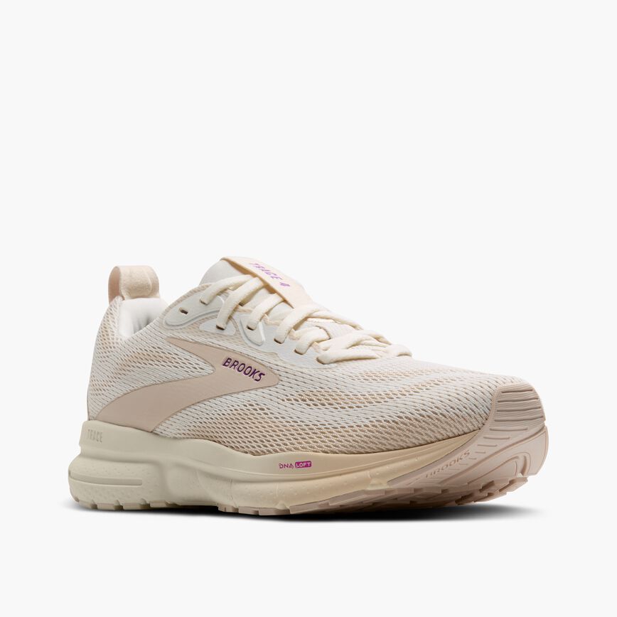 Brooks Trace 4 Coconut Milk/Almond/Purple (Women's)