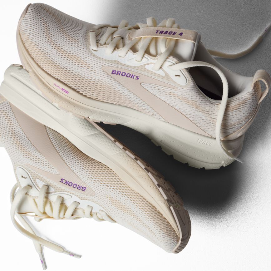 Brooks Trace 4 Coconut Milk/Almond/Purple (Women's)